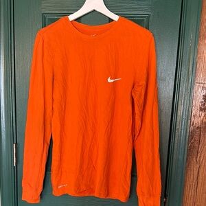 Nike Orange Long Sleeve Shirt